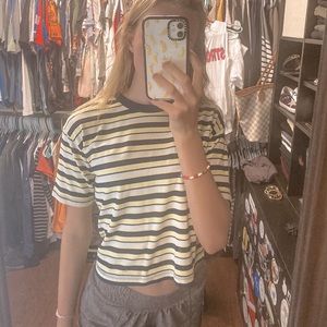 stripped crop top